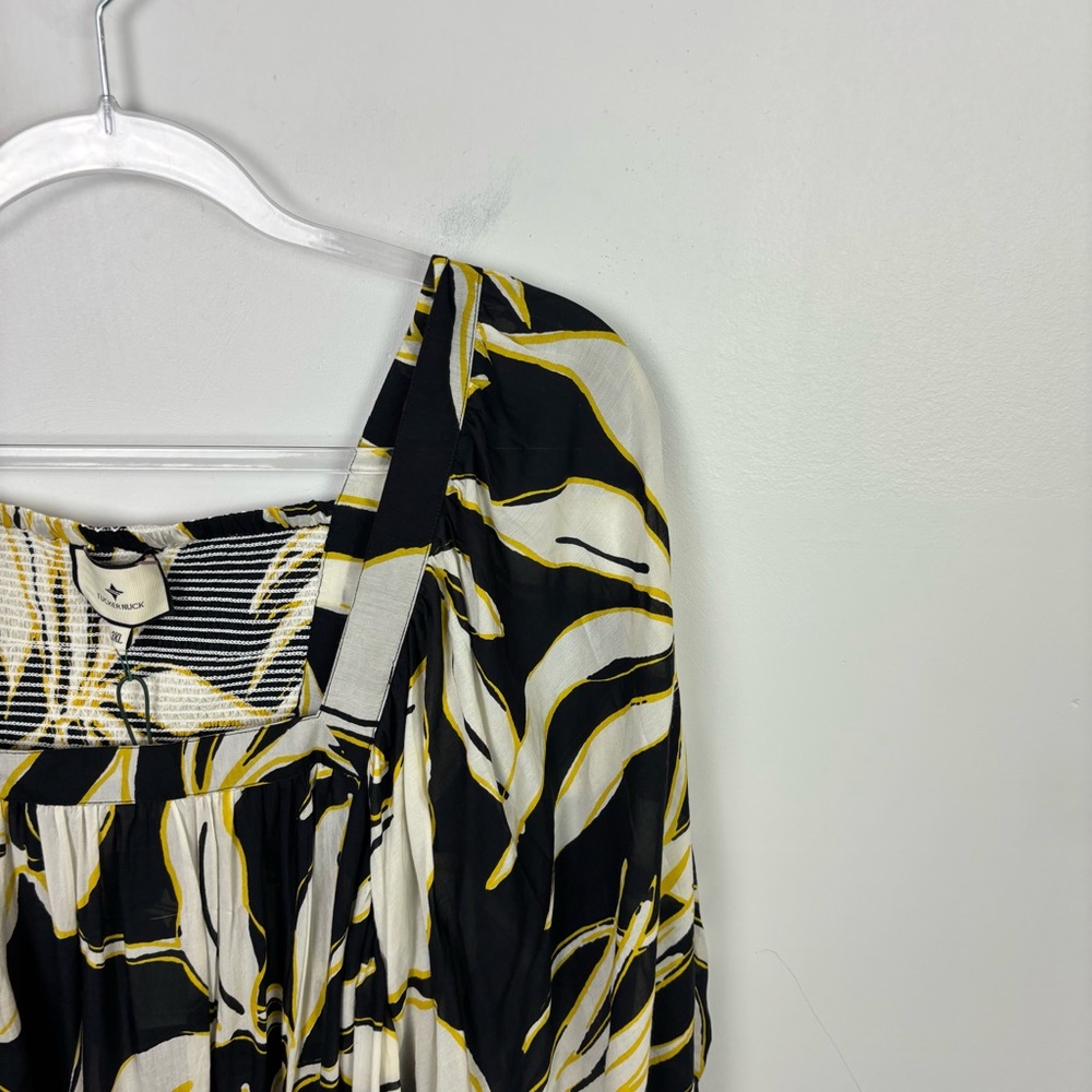 Tuckernuck Beach Mod Iris Balloon Sleeve Coverup Caftan Dress Size 3X - Picture 4 of 11